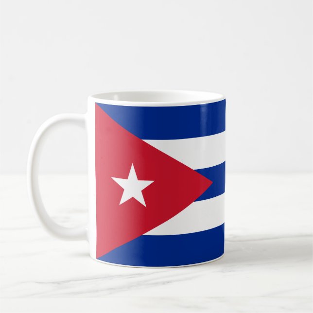Caneca De Café Bandeira Cuba (Esquerda)