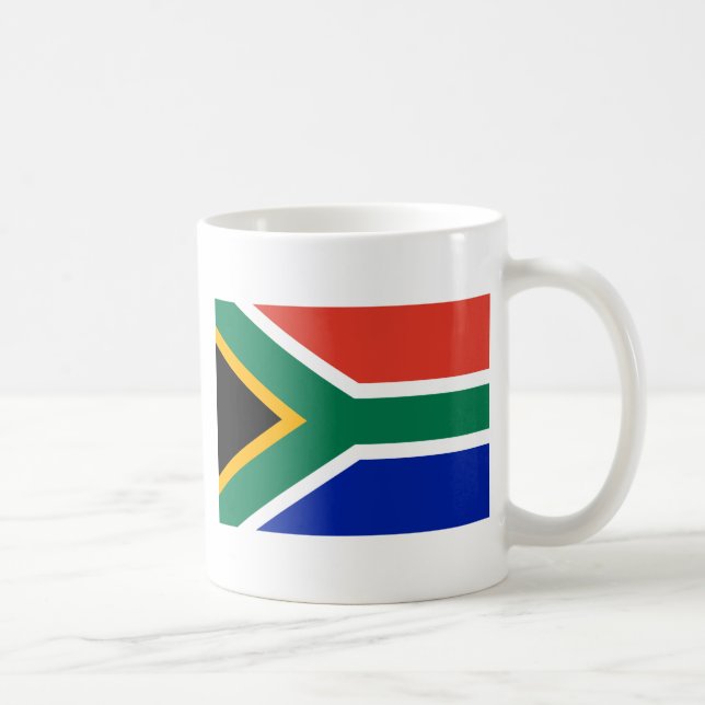 Caneca De Café bandeira da áfrica do sul (Direita)