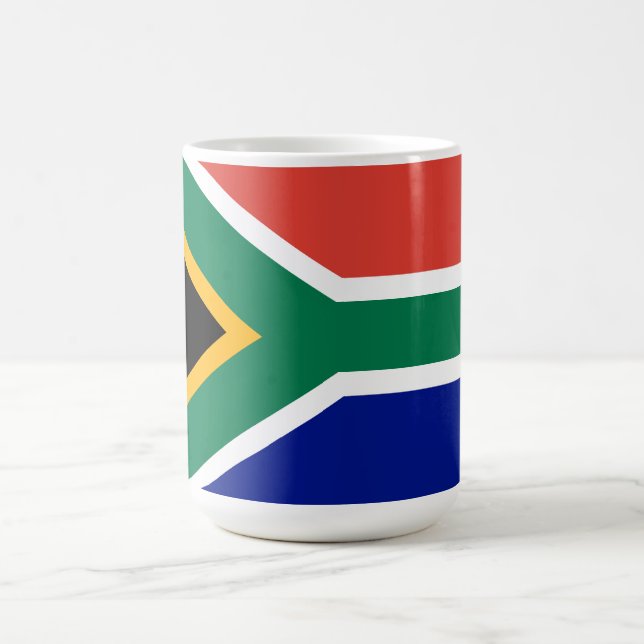 Caneca De Café Bandeira da África do Sul (Centro)