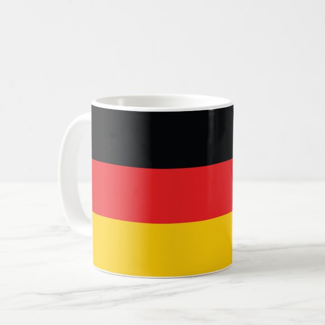 Caneca De Café Bandeira da Alemanha (Frente Esquerda)