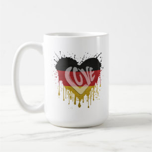 Caneca De Café Bandeira da Alemanha do Amor