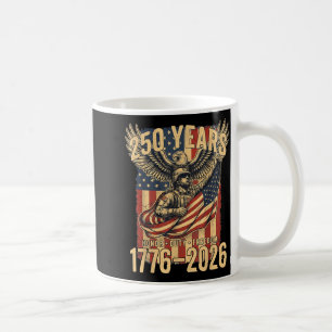 Caneca De Café Bandeira da América do 250º Aniversário Vintage 17