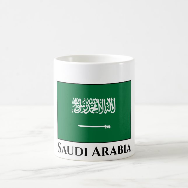 Caneca De Café Bandeira da Arábia Saudita (Centro)