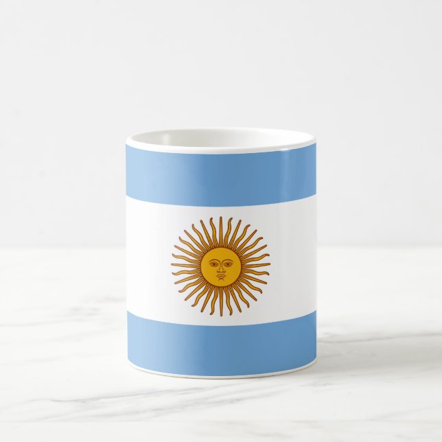 Caneca De Café Bandeira da Argentina (Centro)