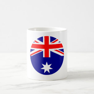 Caneca De Café Bandeira da Austrália - Circular o Zazzle do MUSE