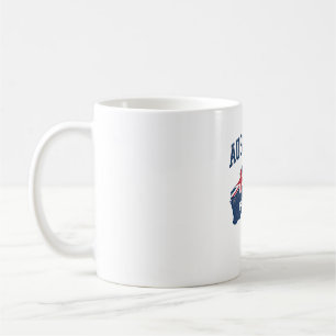Caneca De Café Bandeira da Austrália Mapa Gráfico Antigo Maltrata