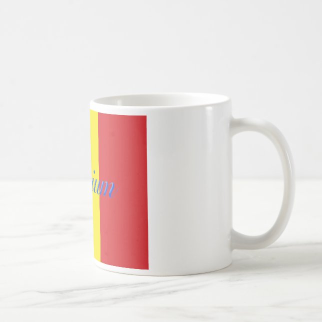 Caneca De Café Bandeira da Bélgica (Direita)
