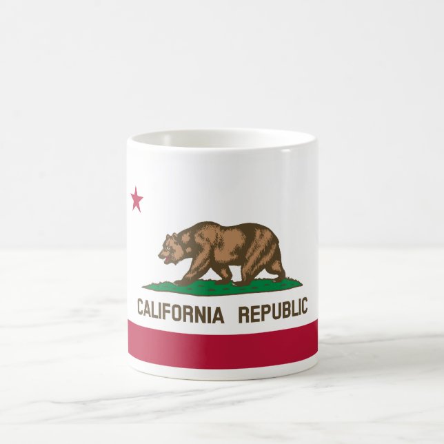 Caneca De Café bandeira da Califórnia (Centro)