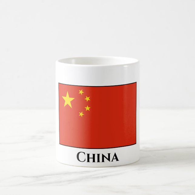 Caneca De Café Bandeira da China (Chinesa) (Centro)