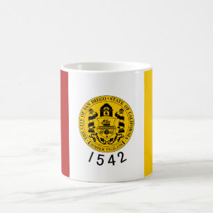 Caneca De Café Bandeira da cidade de San Diego (Califórnia)