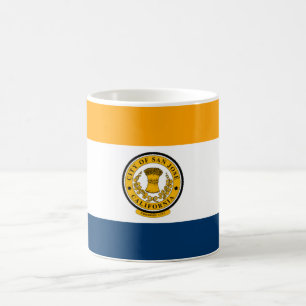 Caneca De Café Bandeira da cidade de San José (Califórnia)