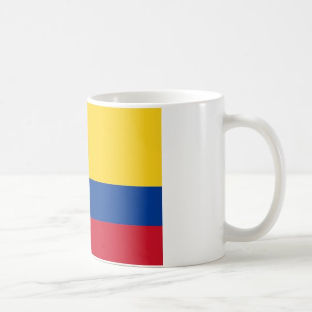 Caneca De Café Bandeira da Colômbia (Direita)