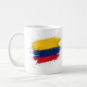 Caneca De Café bandeira da Colômbia