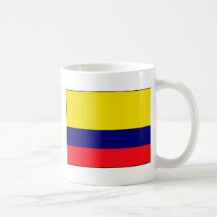 Caneca De Café bandeira da Colômbia