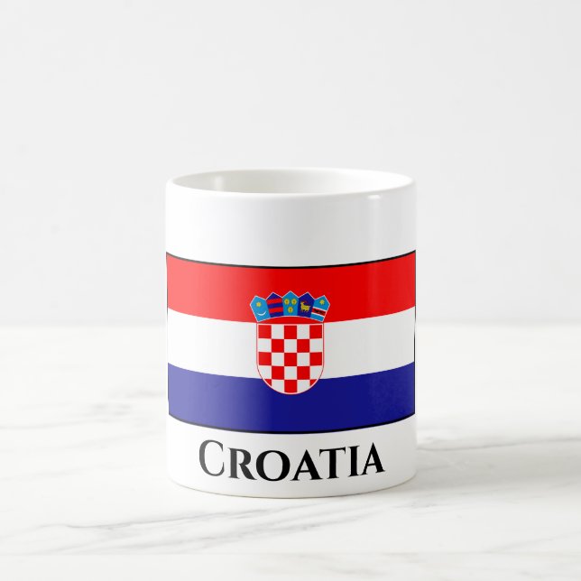 Caneca De Café Bandeira da Croácia (croata) (Centro)