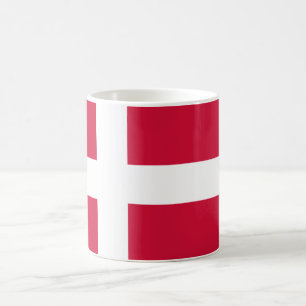 Caneca De Café Bandeira da Dinamarca Mug