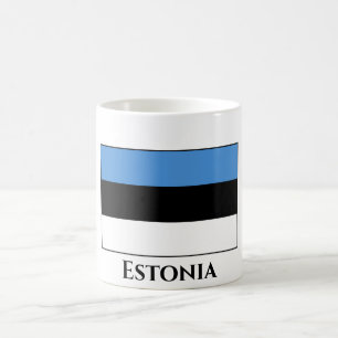 Caneca De Café Bandeira da Estônia (Estônia)
