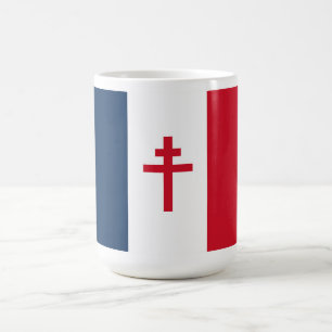Caneca De Café Bandeira da França Livre