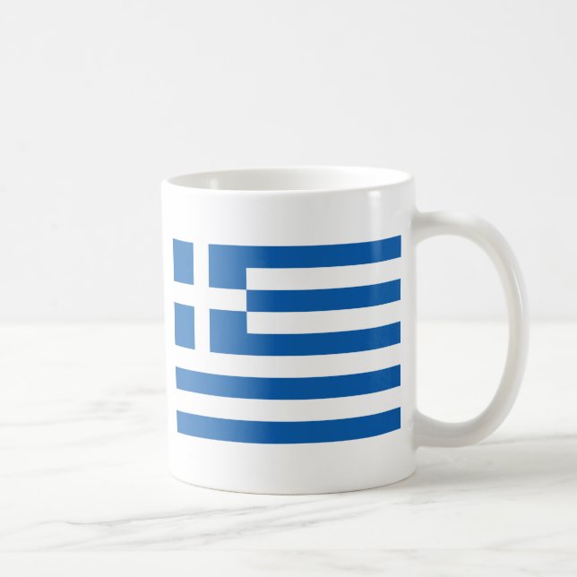 Caneca De Café Bandeira da Grécia (Direita)