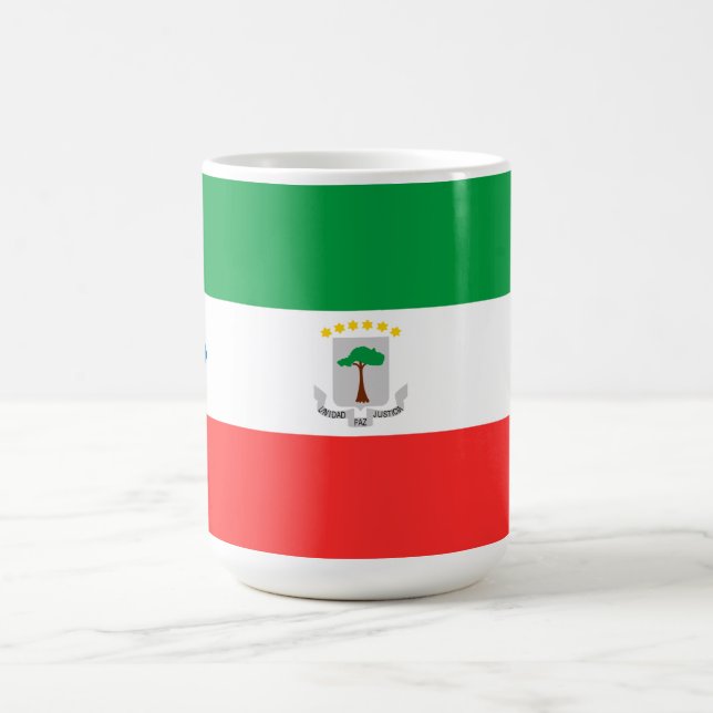 Caneca De Café Bandeira da Guiné Equatorial (Centro)