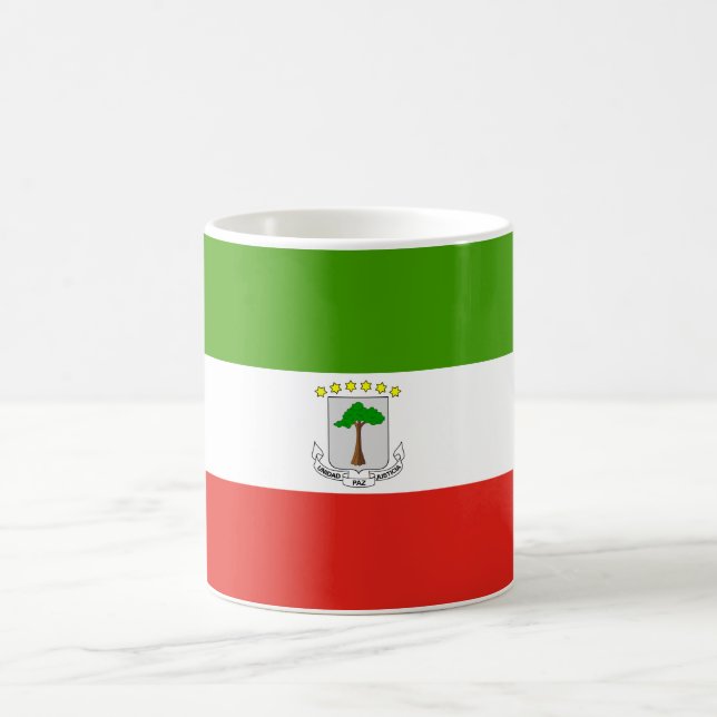 Caneca De Café Bandeira da Guiné Equatorial (Centro)