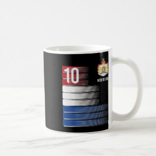 Caneca De Café Bandeira da Holanda 10 Futebol Laranja Holandês Ho