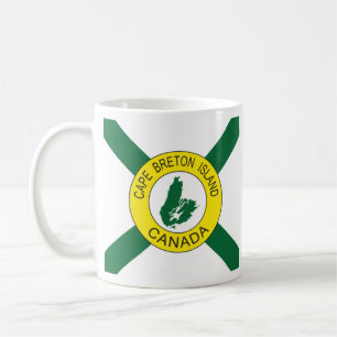 Caneca De Café Bandeira da Ilha do Cabo Bretanha (não oficial), 