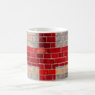 Caneca De Café Bandeira da Inglaterra num muro de tijolos