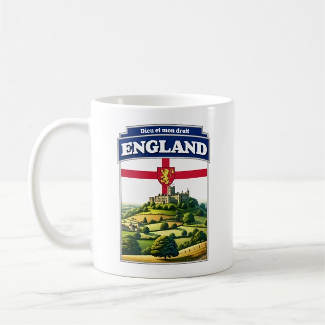 Caneca De Café Bandeira da Inglaterra Reino Unido (Esquerda)