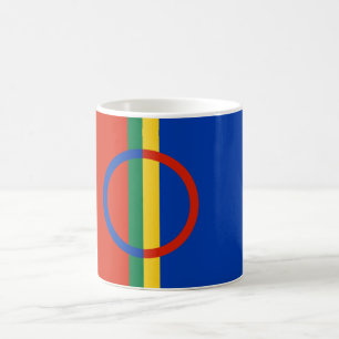 Caneca De Café Bandeira da Lapónia (Natal) (Sami) (Laplander)