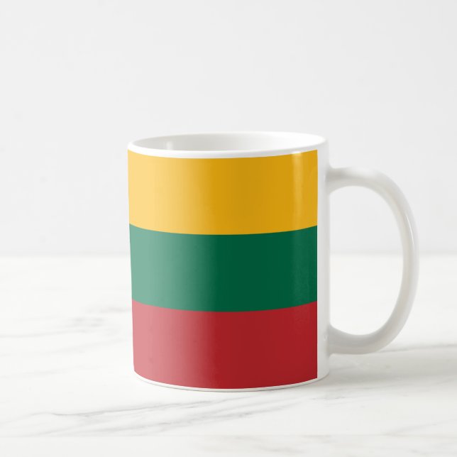 Caneca De Café Bandeira da Lituânia (Direita)