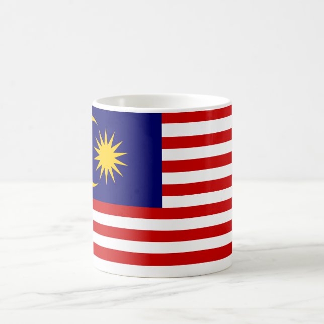 Caneca De Café Bandeira da Malásia (Centro)