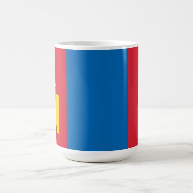 Caneca De Café Bandeira da Mongólia (Centro)