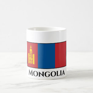 Caneca De Café Bandeira da Mongólia