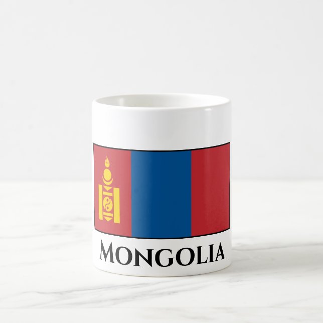 Caneca De Café Bandeira da Mongólia (Centro)