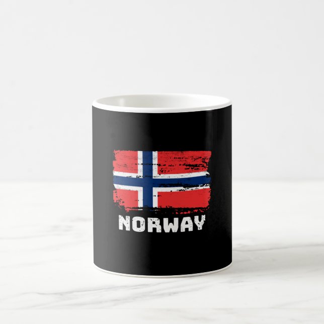 Caneca De Café Bandeira da Noruega (Centro)