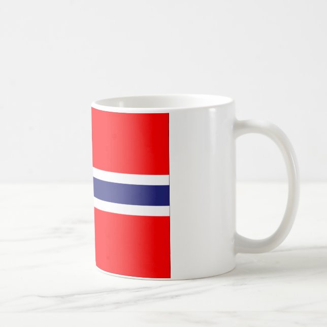 Caneca De Café Bandeira da Noruega (Direita)