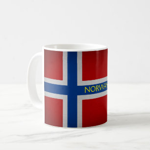 Caneca De Café Bandeira da Noruega