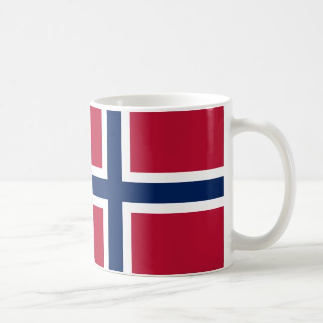 Caneca De Café Bandeira da Noruega Coffee Mug (Direita)