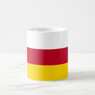 Caneca De Café Bandeira da Ossétia do Norte
