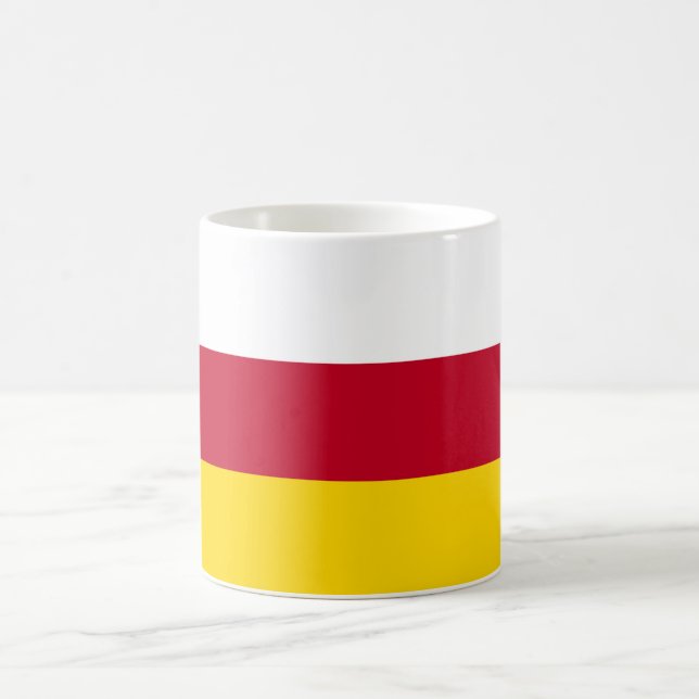 Caneca De Café Bandeira da Ossétia do Norte (Centro)