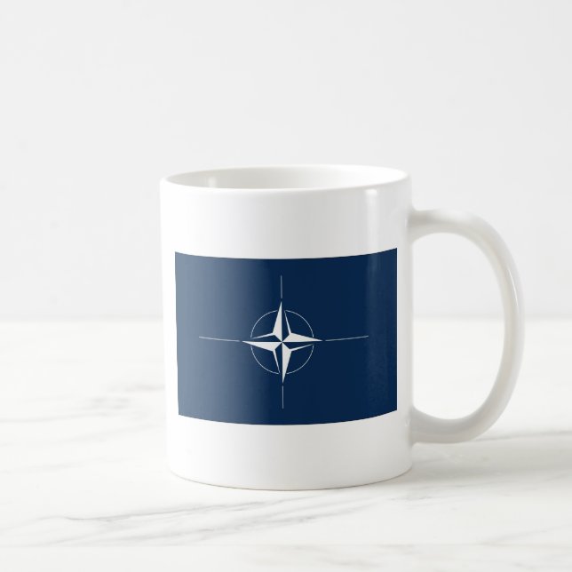 Caneca De Café Bandeira da OTAN (Direita)