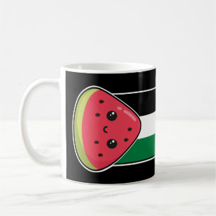 Caneca De Café Bandeira da Palestina Cura com Palestina Livre de