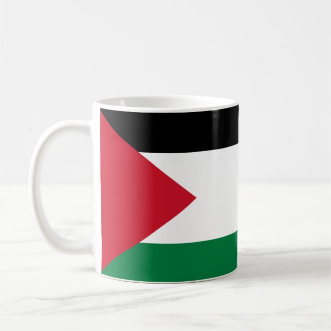 Caneca De Café Bandeira da Palestina (Palestina) (Esquerda)