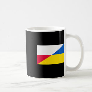 Caneca De Café Bandeira da Polónia Ucrânia Apoio Amizade Vizinho