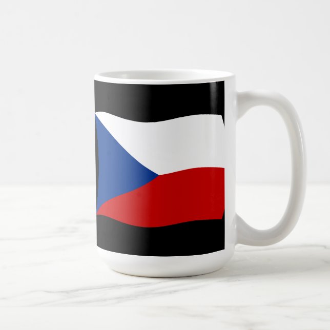 Caneca De Café Bandeira da República Checa (Direita)