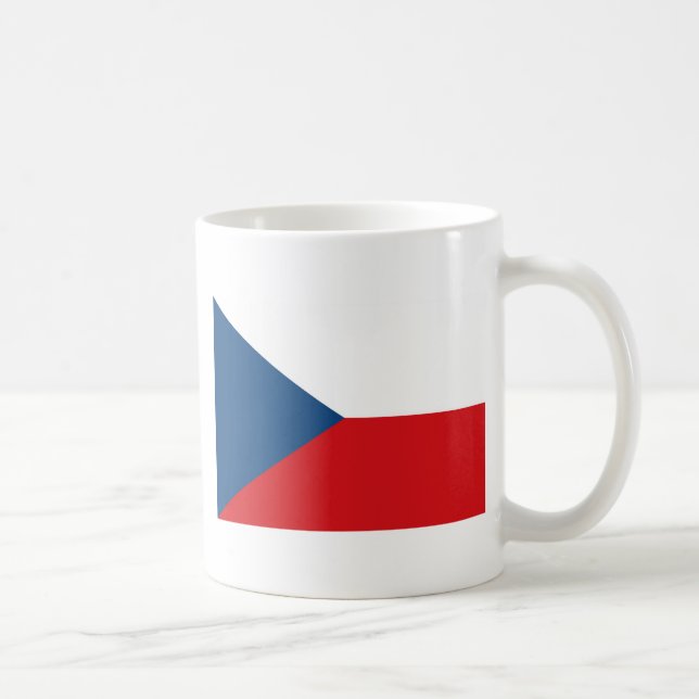 Caneca De Café Bandeira da República Checa (Direita)
