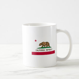 Caneca De Café Bandeira da República da Califórnia Patriótica Est