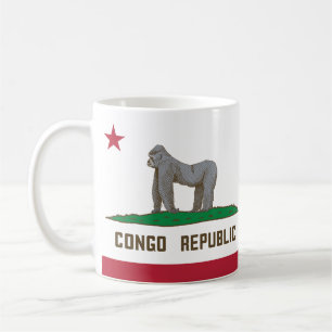 Caneca De Café Bandeira da República do Congo