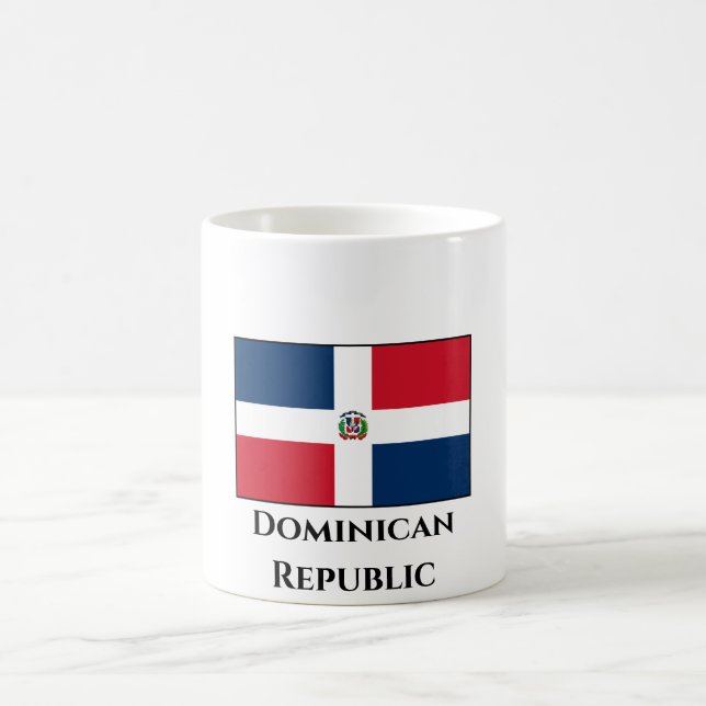 Caneca De Café Bandeira da República Dominicana (Centro)